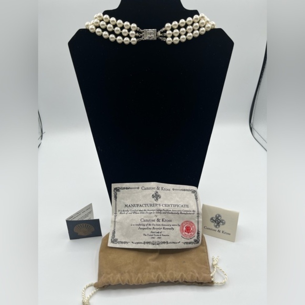 Camrose and Kross three strand necklace - Picture 3 of 3